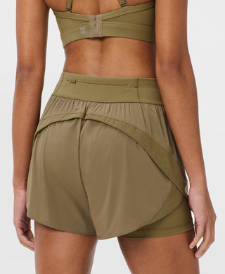 Sweaty Betty Tempo Run 4" Shorts | Khaki Brown