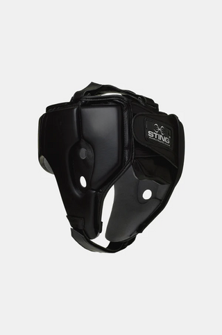 Sting Orion Gel Open Face Head Guard | Black