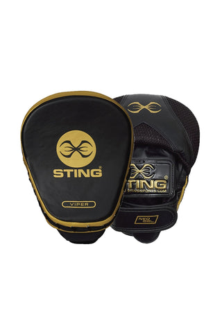 Sting Viper x Speed Focus Mitts | Black/Gold