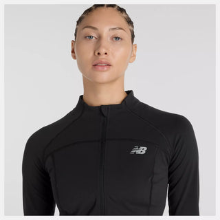 New Balance Womens Harmony Fitted Full Zip | Black