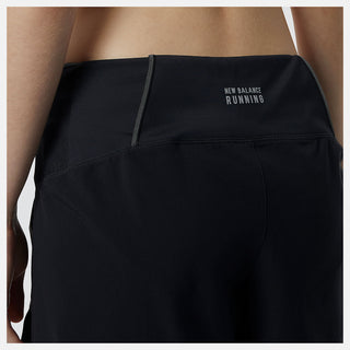 New Balance Womens Impact Run 5" Shorts | Black