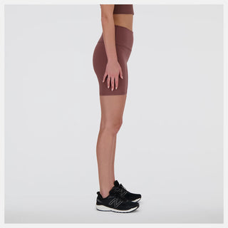 New Balance Womens Harmony High Rise 6" Short | Licorice