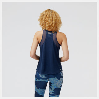 New Balance Womens Impact Run Tank | Natural Indigo Heather