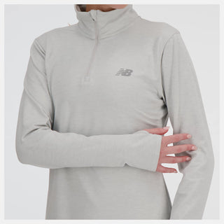 New Balance Sport Essentials Space Dye 1/4 Zip | Ash Heather