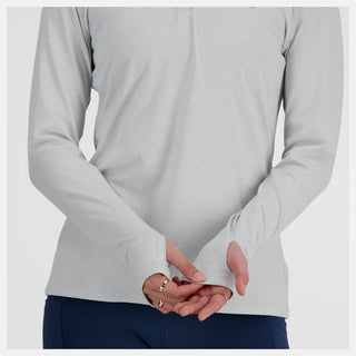 New Balance Sport Essentials Space Dye 1/4 Zip | Ash Heather