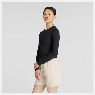 New Balance Micro-Rib Long Sleeve | Black