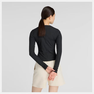 New Balance Micro-Rib Long Sleeve | Black