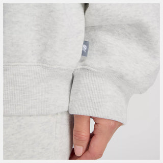 New Balance Womens Trackside Fleece Half Zip | Ash Heather