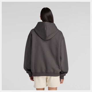 New Balance Womens Trackside Fleece Hoodie | Faded Black