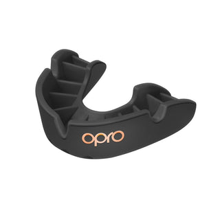 OPRO Bronze Self-Fit Junior Mouthguard | Black