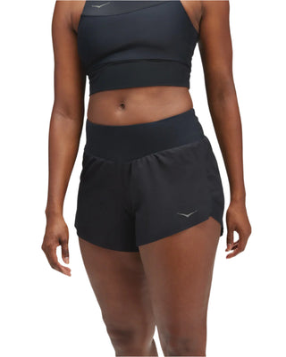 Hoka Womens Glide 4" Short | Black