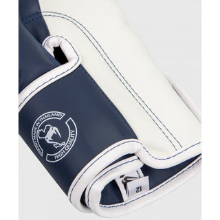 VENUM ELITE BOXING GLOVES | WHITE/NAVY - Taskers Sports
