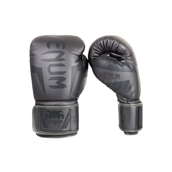 VENUM  ELITE BOXING GLOVES（グレー×グレー) 16oz Venum Elite Boxing Gloves - Silver/Black - Venum