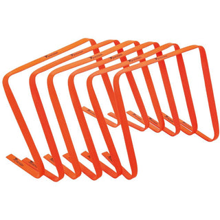 PRECISION FLAT HURDLES SET OF 6 ORANGE 15" - Taskers Sports