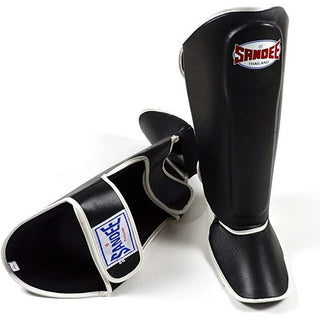 SANDEE AUTHENTIC BOOT SHINGUARD SENIOR | BLACK /WHITE - Taskers Sports