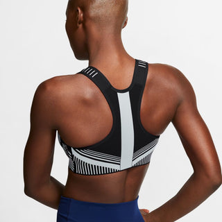 NIKE WOMENS FE/NOM FLYKNIT HIGH SUPPORT BRA | BLACK/WHITE - Taskers Sports
