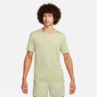 Nike Mens Dri-FIT Rise 365 SS Tee | Olive Aura/Heathered/Reflective Silver