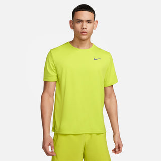 Nike Mens Dri-FIT UV Miler Short Sleeved Top | Bright Cactis/Reflective Silver