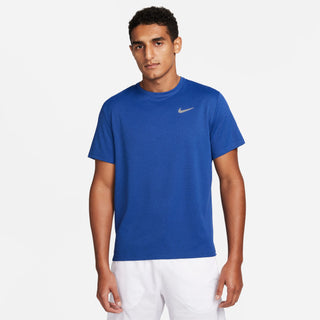 Nike Mens Dri-FIT UV Short Sleeved Miler | Game Royal/Reflective Silver
