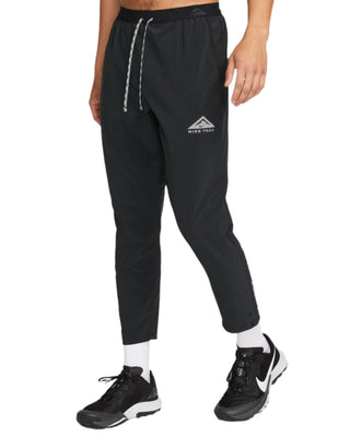 Nike Mens Trail Dawn Range Dri-FIT Running Pants | Black/White