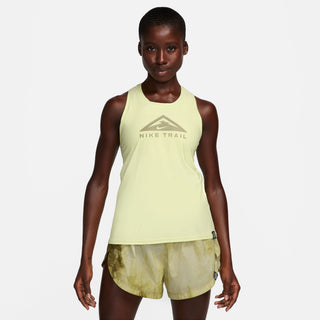 Nike Womens Dri-FIT Trail Running Tank | Luminous Green/Neutral Olive