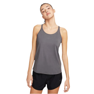 Nike Womens One Classic Dri-FIT Strappy Tank Top | Iron Grey/Black