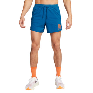 Nike Mens Energy Stride Brief Lined Blue Ribbon Shorts | Court Blue/Safety Orange