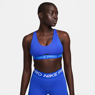 Nike Womens Pro Indy Plunge Sports Bra | Hyper Royal/University Blue