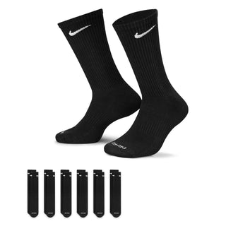 Nike Everyday Plus Cushioned Crew 6 Pack | Black/White