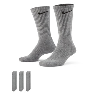 Nike Everyday Cushioned Crew Training Socks 3PK | Carbon Heather/Black