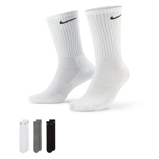 Nike Everyday Cushioned Crew Socks | White/Black/Grey