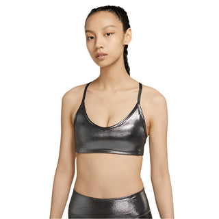 Nike Swoosh Icon Clash Sports Bra Black / Metallic Gold The Nike