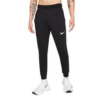 NIKE MENS DRI-FIT TAPERED TRAINING PANTS | BLACK/WHITE - Taskers Sports