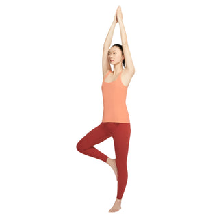 NIKE WOMENS YOGA LUXE TANK TOP | HEALING ORANGE/APRICOT AGATE - Taskers Sports