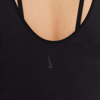 NIKE WOMENS YOGA LUXE SS TOP | BLACK - Taskers Sports