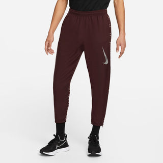 NIKE MENS DRI-FIT RUN DIVISION CHALLENGER WOVEN PANTS | BURGUNDY CRUSH/REFLECTIVE SILVER - Taskers Sports