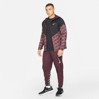 NIKE MENS DRI-FIT RUN DIVISION CHALLENGER WOVEN PANTS | BURGUNDY CRUSH/REFLECTIVE SILVER - Taskers Sports