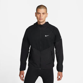 NIKE MENS THERMA-FIT REPEL MILER RUNNING JACKET | BLACK/REFLECTIVE SILVER - Taskers Sports