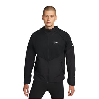 NIKE MENS THERMA-FIT REPEL MILER RUNNING JACKET | BLACK/REFLECTIVE SILVER - Taskers Sports