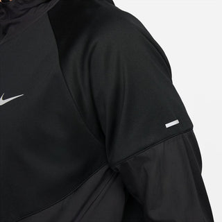 NIKE MENS THERMA-FIT REPEL MILER RUNNING JACKET | BLACK/REFLECTIVE SILVER - Taskers Sports