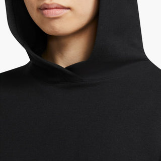 NIKE WOMENS TOGA LUXE CROPPED FLEECE HOODIE | BLACK/IRON GREY - Taskers Sports