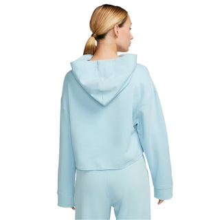 Nike Women's Cropped Fleece Hoodie | Ocean Bliss / Particle  Grey