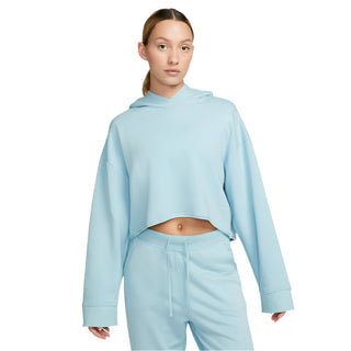 Nike Women's Cropped Fleece Hoodie | Ocean Bliss / Particle  Grey