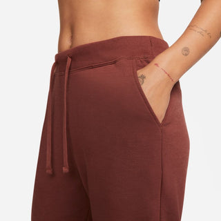 NIKE WOMENS YOGA LUXE 7/8 FLEECE JOGGER | DARK PONY/IRON GREY - Taskers Sports