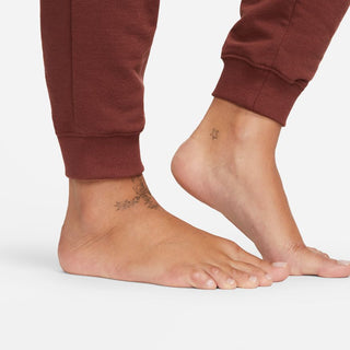 NIKE WOMENS YOGA LUXE 7/8 FLEECE JOGGER | DARK PONY/IRON GREY - Taskers Sports