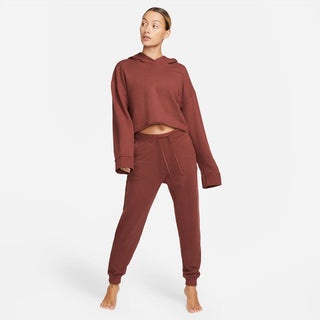 NIKE WOMENS YOGA LUXE 7/8 FLEECE JOGGER | DARK PONY/IRON GREY - Taskers Sports