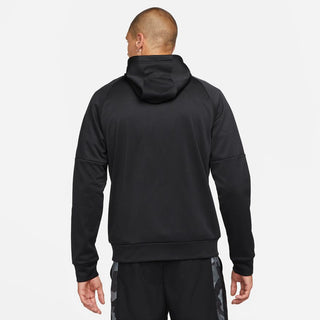 Nike Mens Therma-FIT FZ Fitness Hoodie | Black/White