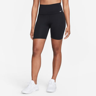 Nike Womens Dri-FIT One Women's High-Waisted 7" Shorts | Black/White