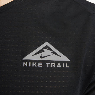 Nike DRI-FIT Trail Solar Chase Short Sleeved Tee | Black/White