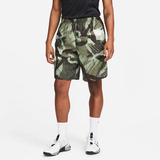 Nike Mens Dri-FIT Challenger 9" Unlined Versatile Shorts | Oil Green/Velvet Brown/Reflective Silver